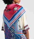 Alémais Printed silk twill scarf