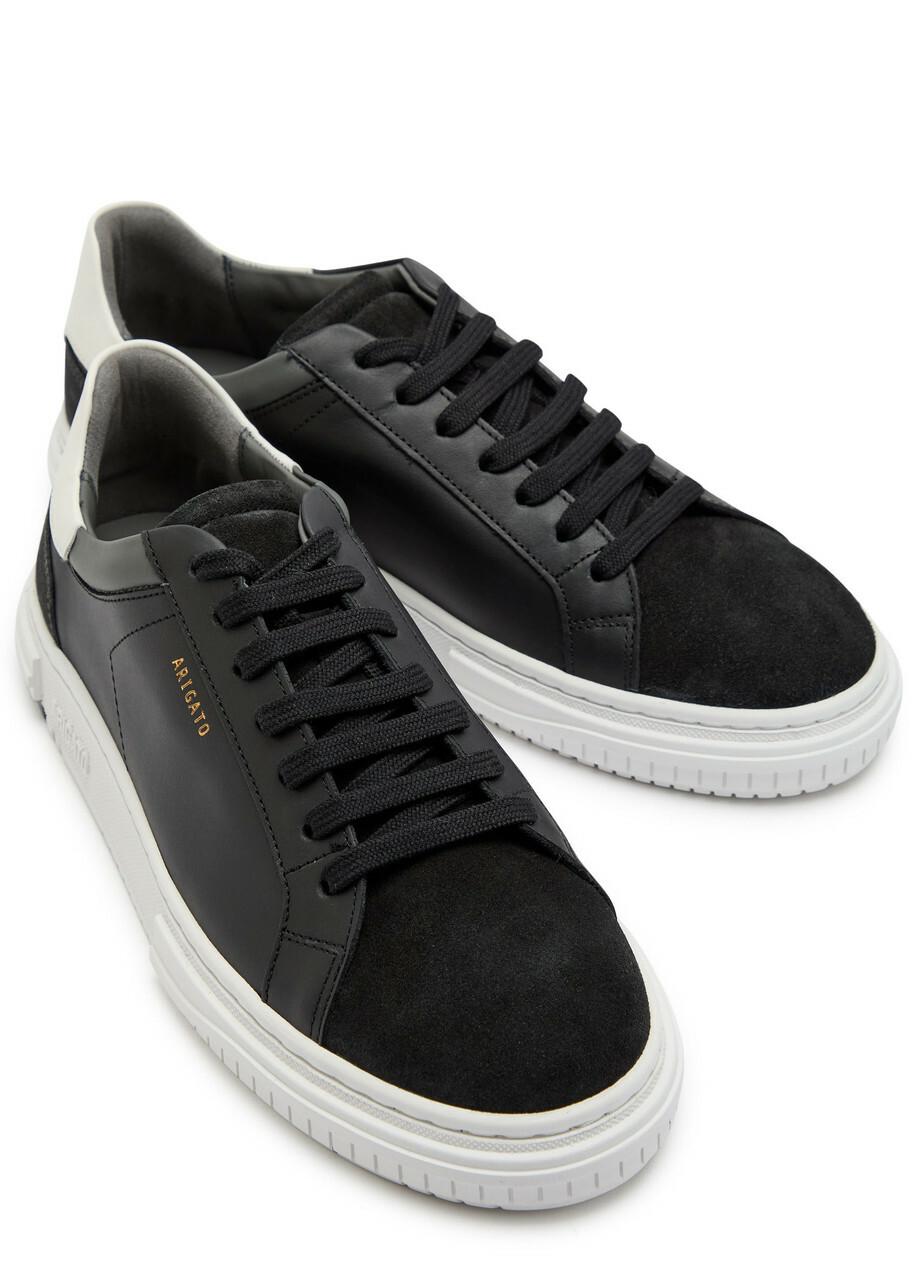 Axel Arigato Atlas Panelled Leather Sneakers Black And White