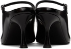 Teurn Studios Black Strappy Leather Heeled Sandals