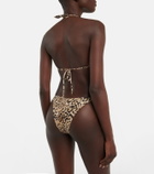 Reina Olga Susan leopard-print bikini bottoms