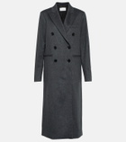 Victoria Beckham Mélange double-breasted wool coat