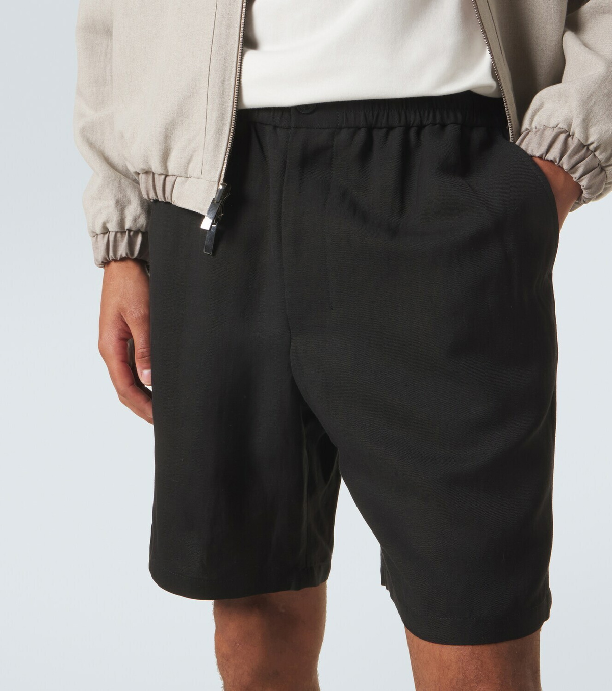 Ami Paris Ami De Cœur gabardine shorts