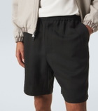 Ami Paris Ami De Cœur gabardine shorts
