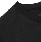 rag & bone - Embroidered Cotton-Jersey T-Shirt - Black