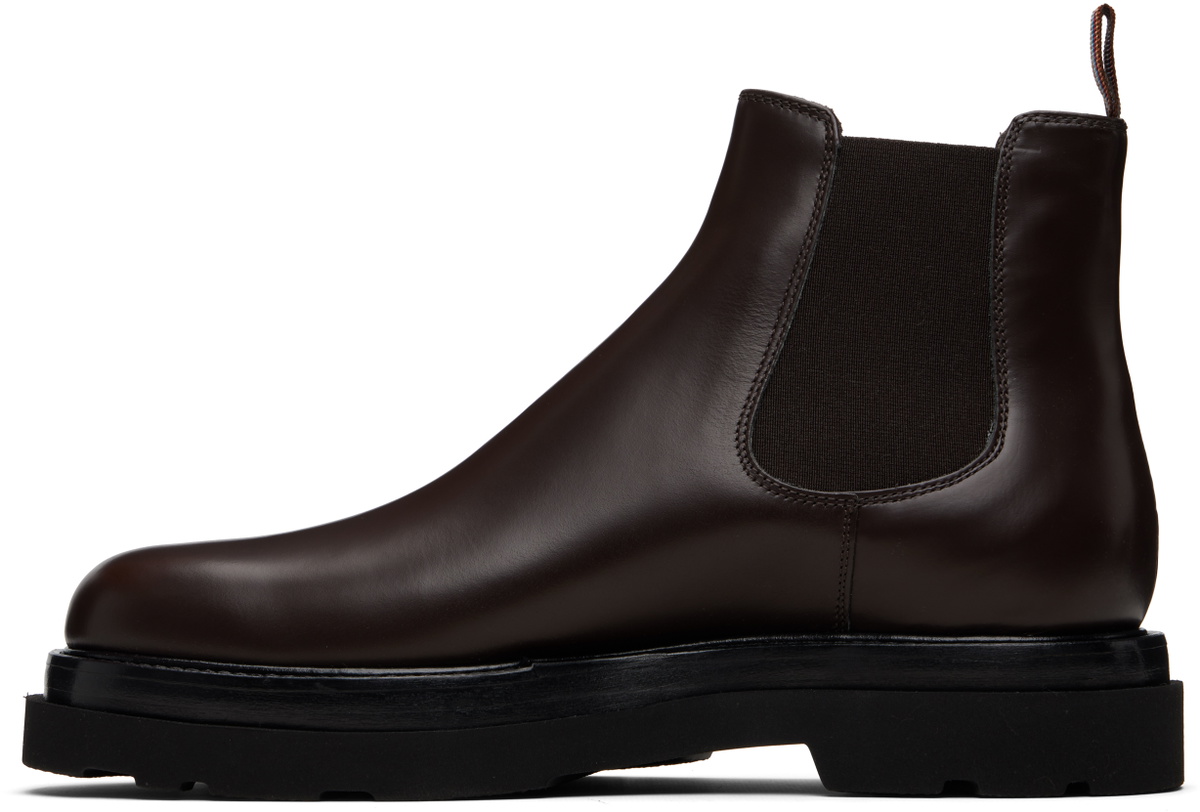 Paul Smith Brown Leather Beard Chelsea Boots