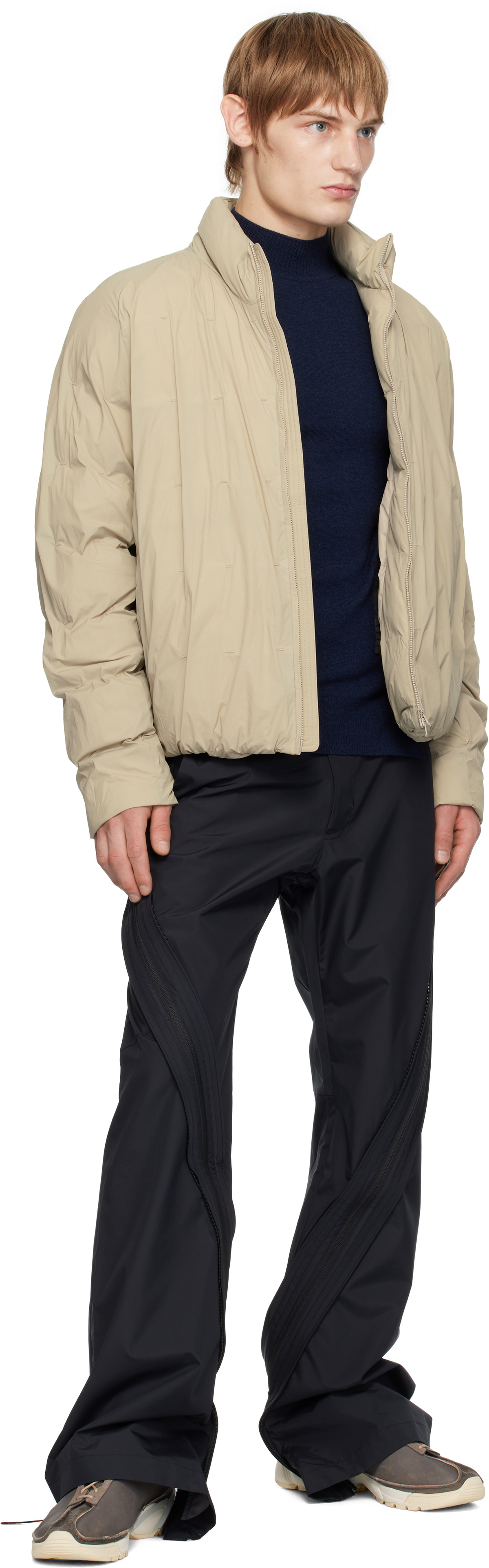 POST ARCHIVE FACTION (PAF) Beige 7.0 Right Light Down Jacket Post 