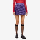 Daniëlle Cathari Women's x Woolrich Quilted Mini Skirt in Dark Violet