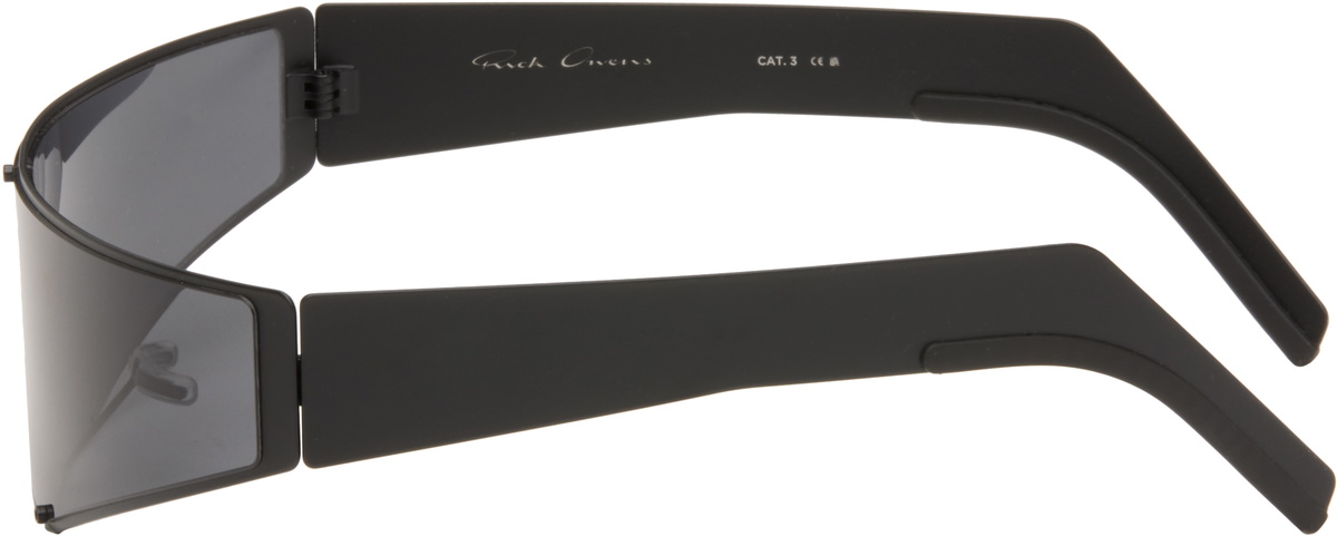 Rick Owens Black Cyclops Sunglasses