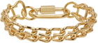 IN GOLD WE TRUST PARIS Gold Vintage Link Bracelet