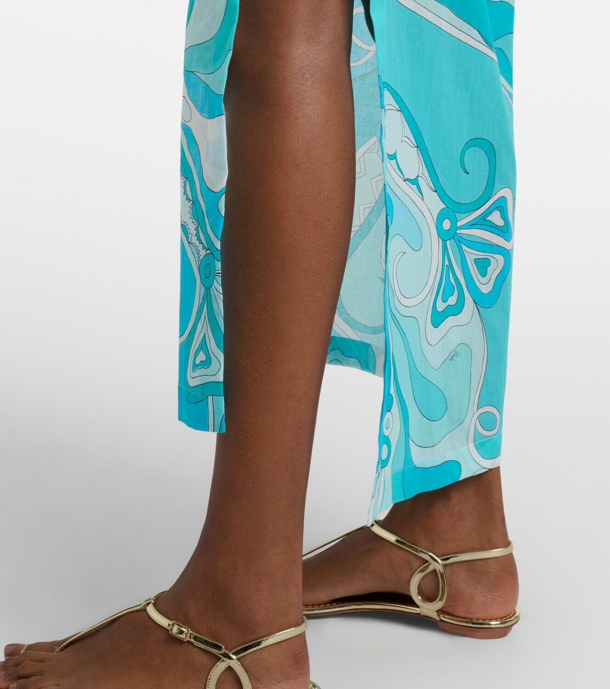 Pucci Orchidee cotton beach cover-up