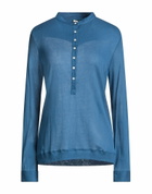Massimo Alba Womens T-shirt Slate in Blue