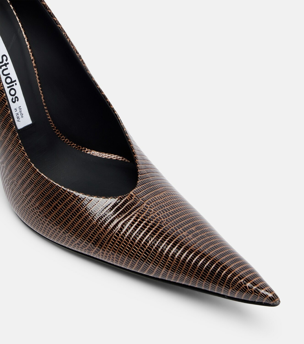 Acne Studios Bonnie embossed leather pumps