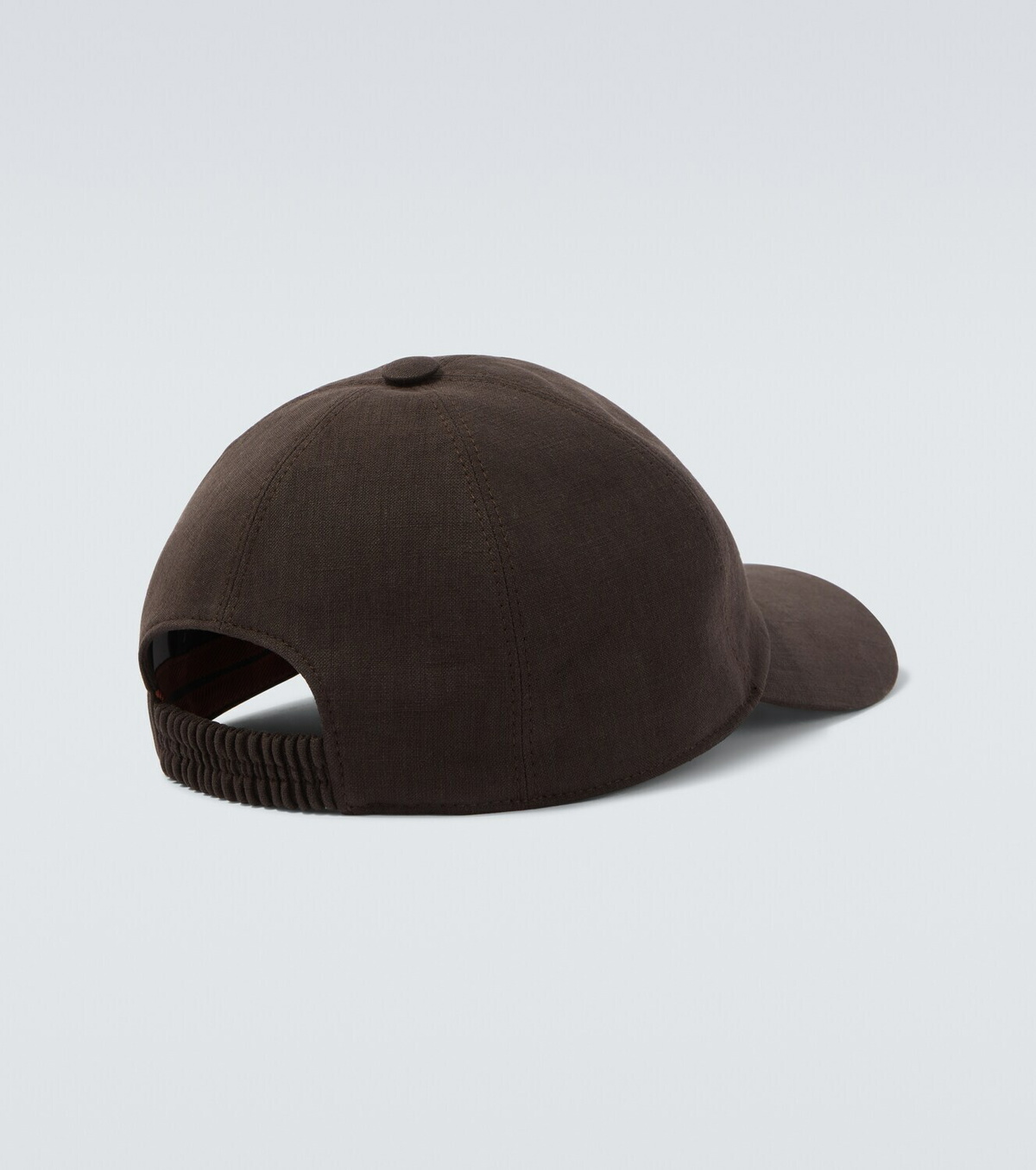 Zegna Embroidered cotton baseball cap