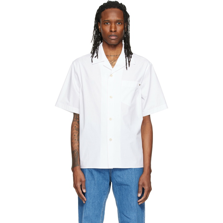 Photo: Valentino White Short Sleeve Cotton Poplin Shirt