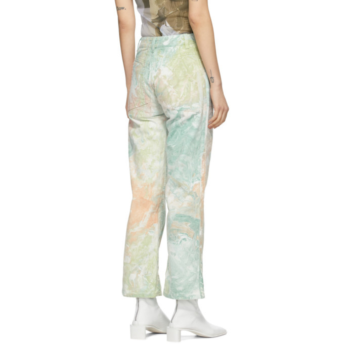 Eckhaus Latta Multicolor Marble Wide-Leg Jeans Eckhaus Latta