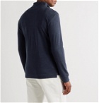Orlebar Brown - Neilson Slim-Fit Merino Wool-Blend Jersey Half-Zip Sweatshirt - Blue