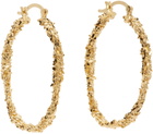 Veneda Carter Gold VC039 Large Closed Hoop Earrings