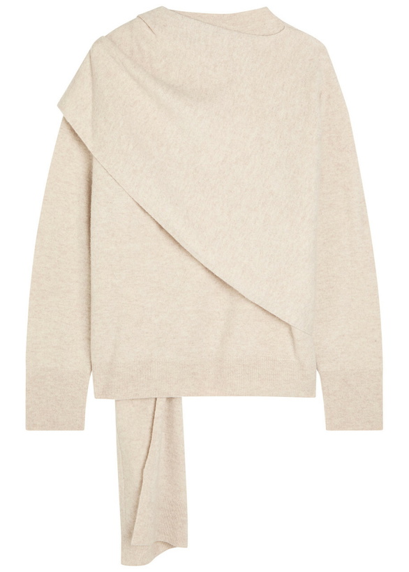 Photo: Vince Cape-effect Wool and Cashmere-blend Jumper Cream