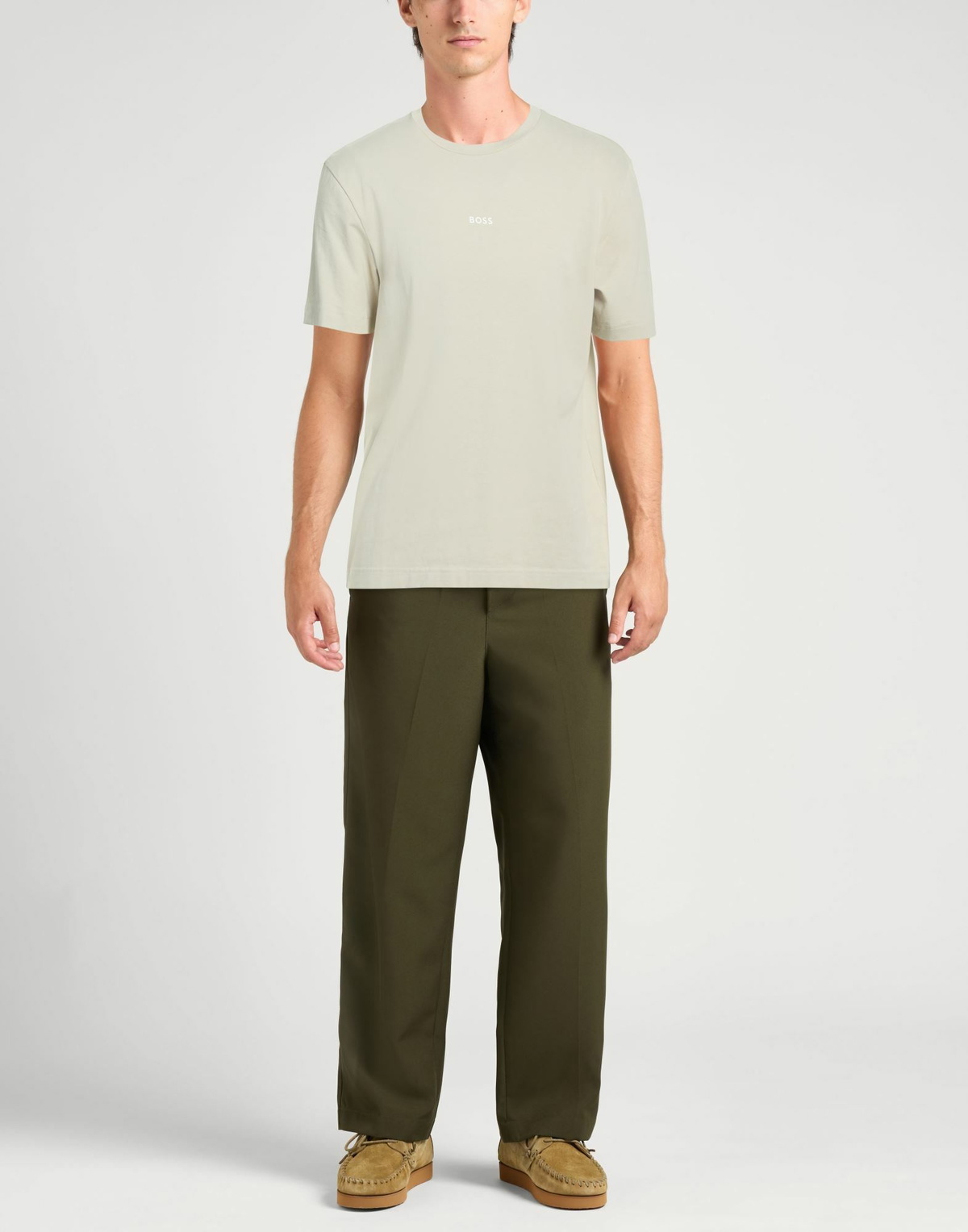 Boss Mens T-shirt in Beige
