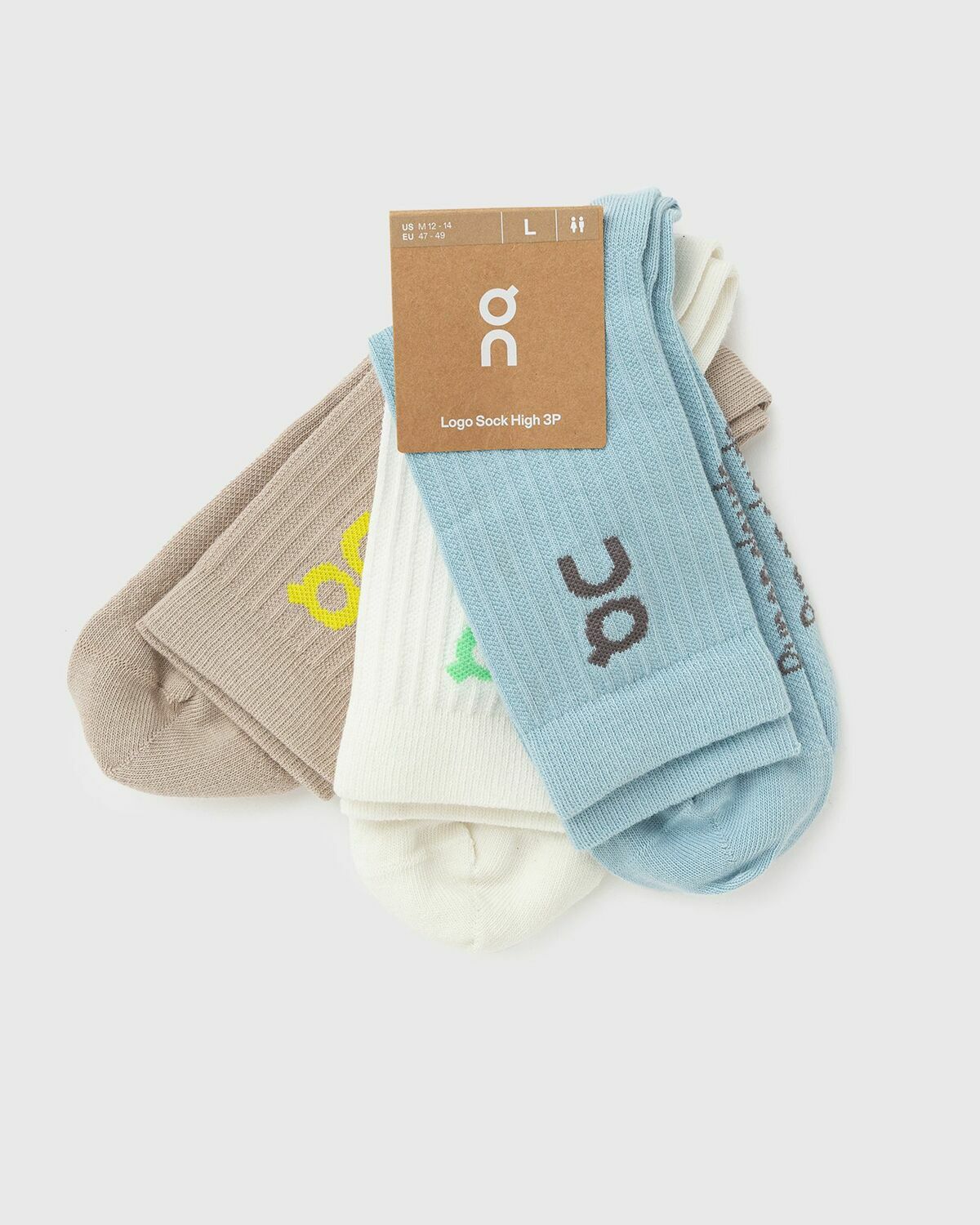 ON Logo Sock High 3P Multi-color Men
