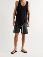RICK OWENS - Champion Logo-Embroidered Recycled Nylon Drawstring Shorts - Black - XS