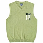 thisisneverthat Men's Knit Logo Vest in Green