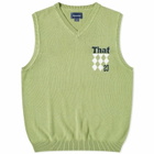 thisisneverthat Men's Knit Logo Vest in Green