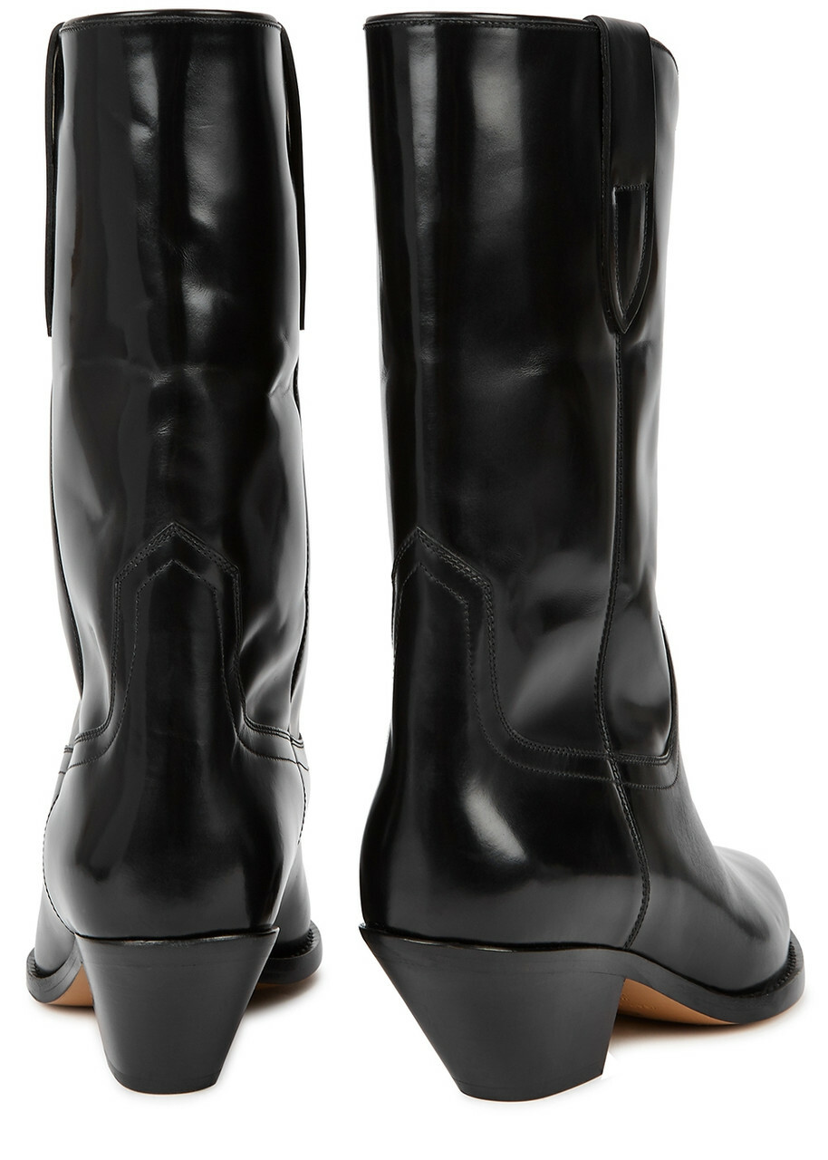 Isabel Marant étoile Dahope 50 Black Leather Ankle Boots