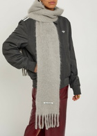 Acne Studios Hooded Brushed Mohair-blend Scarf - Grey - One Size
