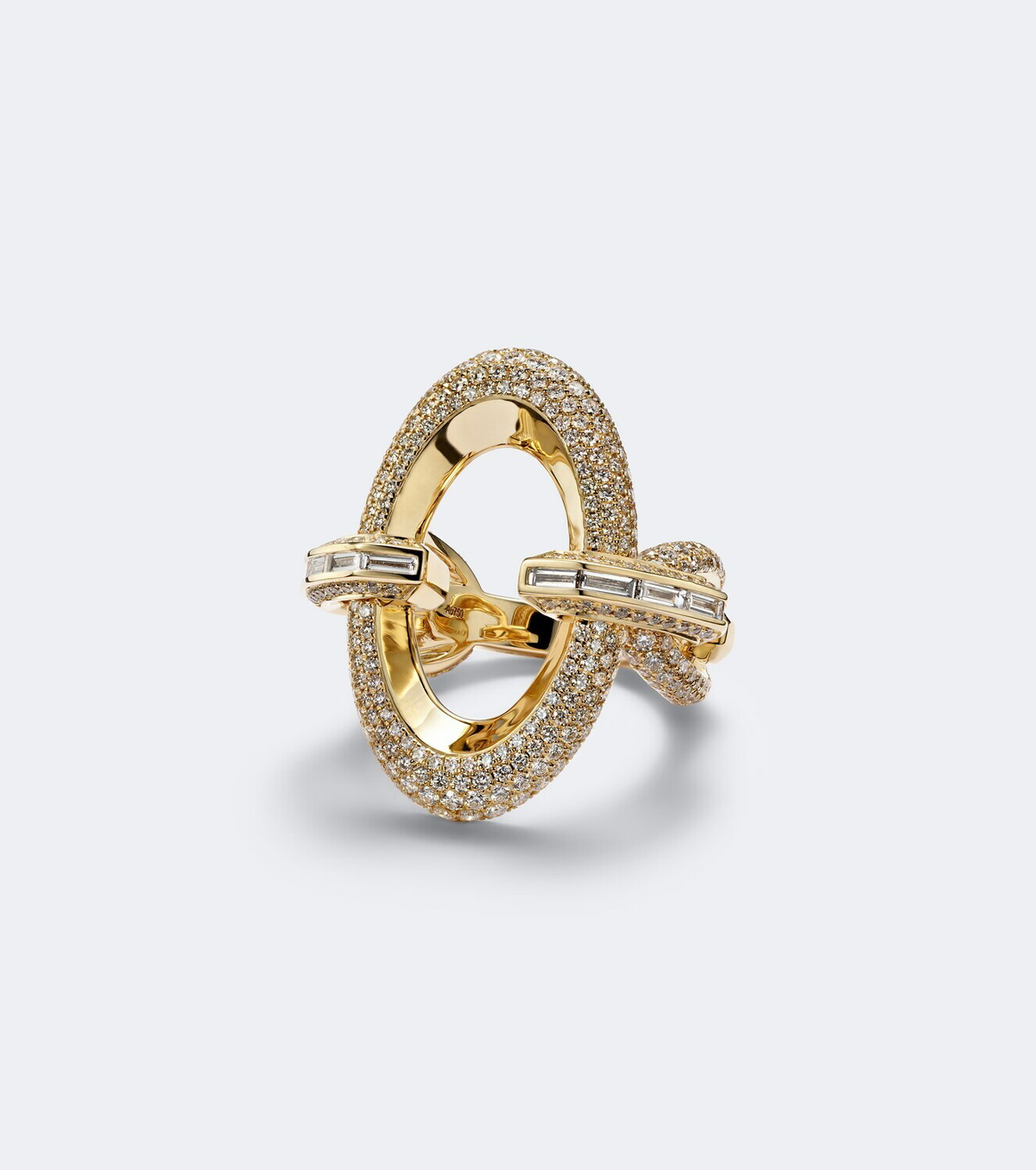 Messika Groove 18kt gold ring with diamonds
