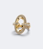 Messika Groove 18kt gold ring with diamonds