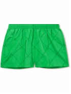 Bottega Veneta - Slim-Fit Short-Length Intrecciato Swim Shorts - Green