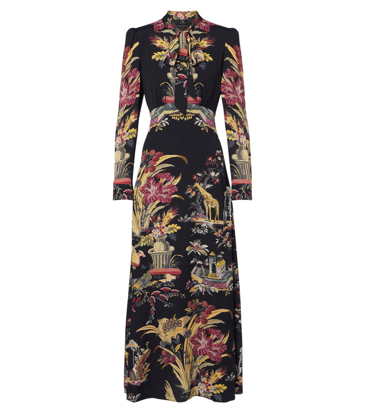 Photo: Etro Printed crêpe de chine maxi dress
