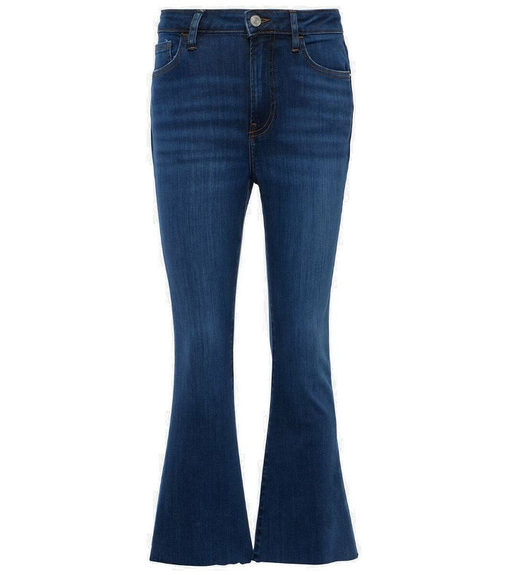 Photo: Frame Cropped mid-rise bootcut jeans