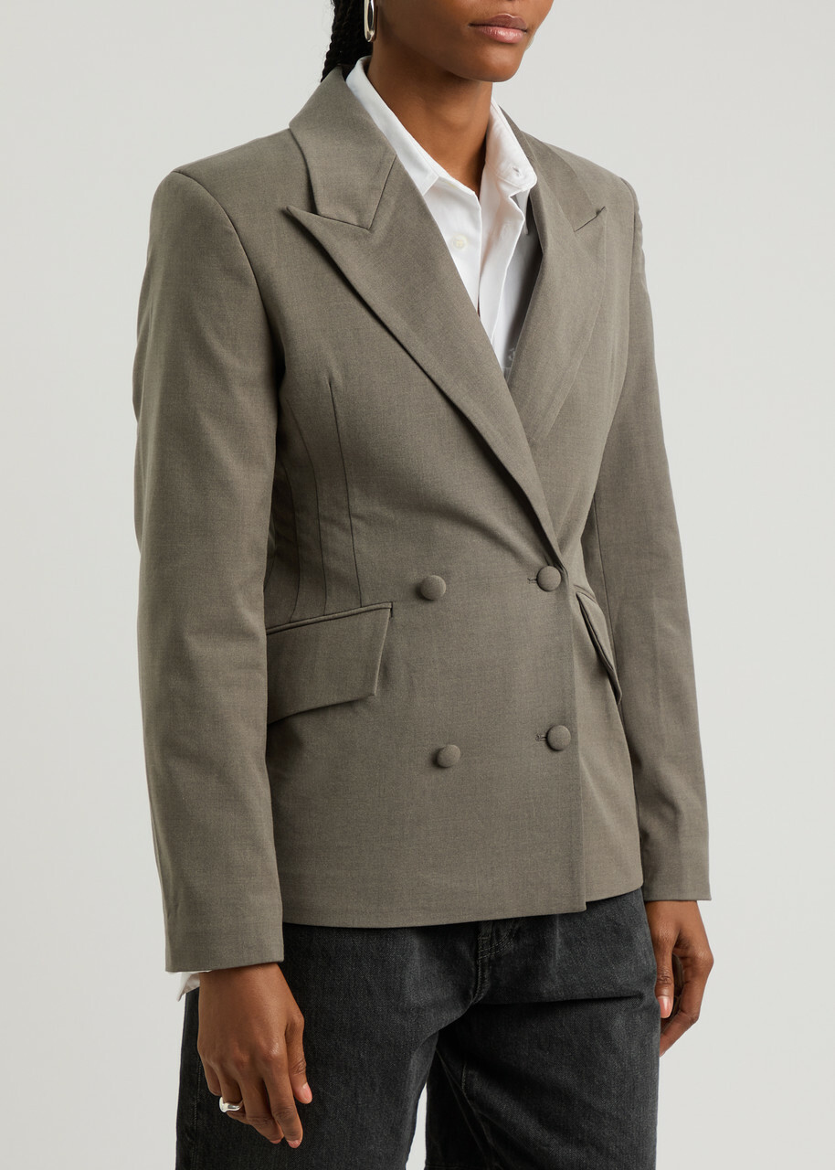 Remain BY Birger Christensen Twill Blazer Grey