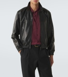 Saint Laurent Leather blouson jacket