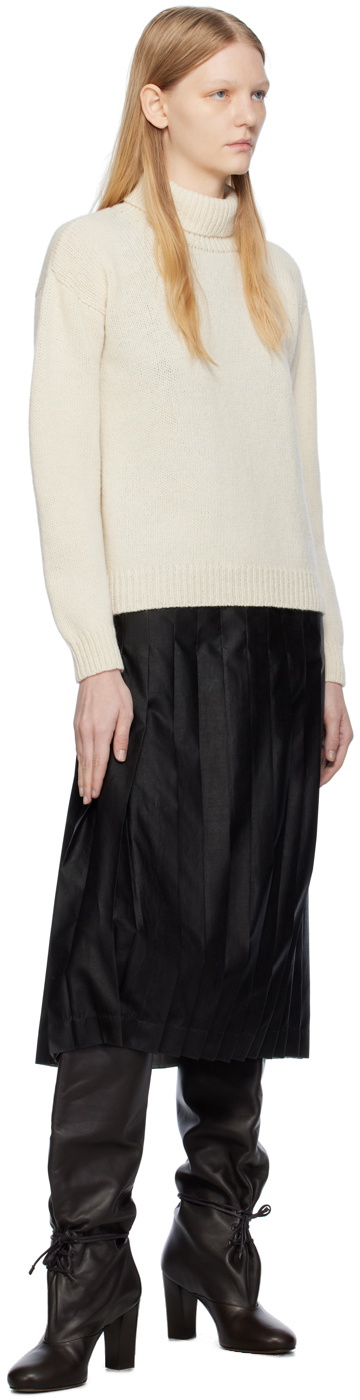 Cawley Off-White Rib Turtleneck