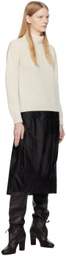 Cawley Off-White Rib Turtleneck