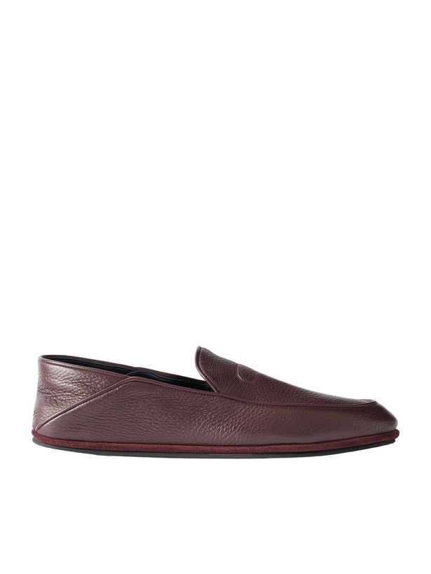 Photo: John Lobb - Kingston II Collapsible-Heel Full-Grain Deerskin Loafers - Burgundy