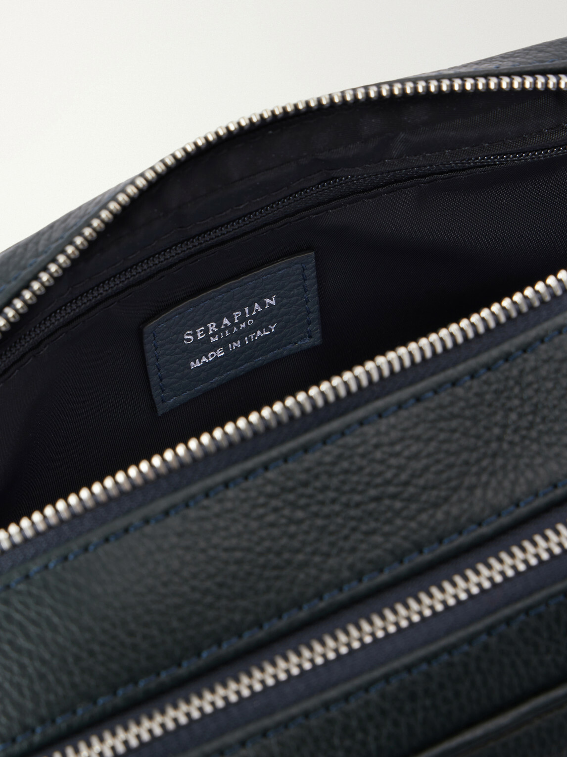 Serapian - Full-Grain Leather Wash Bag