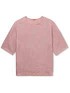 Barena - Gino Linen-Poplin T-Shirt - Pink