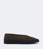 Le Monde Béryl Apres Ski shearling-lined suede ballet flats