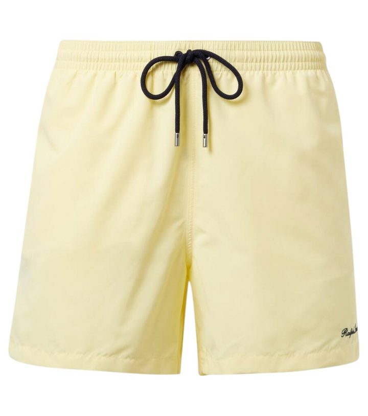 Photo: Ralph Lauren Purple Label Logo swim trunks