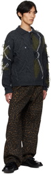 Andersson Bell Brown Crossover Carpenter Wide Leg Jeans