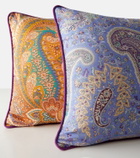 Etro Pegaso paisley cotton cushion