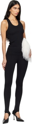 WARDROBE.NYC Black Opaque Stirrup Leggings