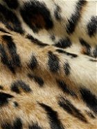 Wacko Maria - Leopard-Print Faux Fur Coat - Brown