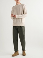 Mr P. - Ribbed Open-Knit Cotton Sweater - Neutrals