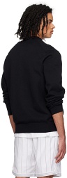BOSS Navy Embroidered Sweater