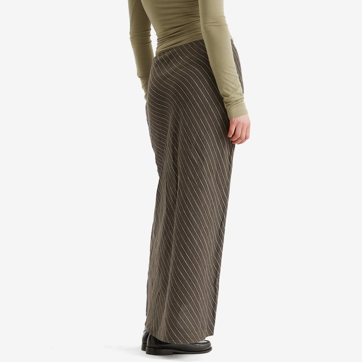 Samsøe Samsøe Women's Saagneta Long Skirt in Beluga Stripe